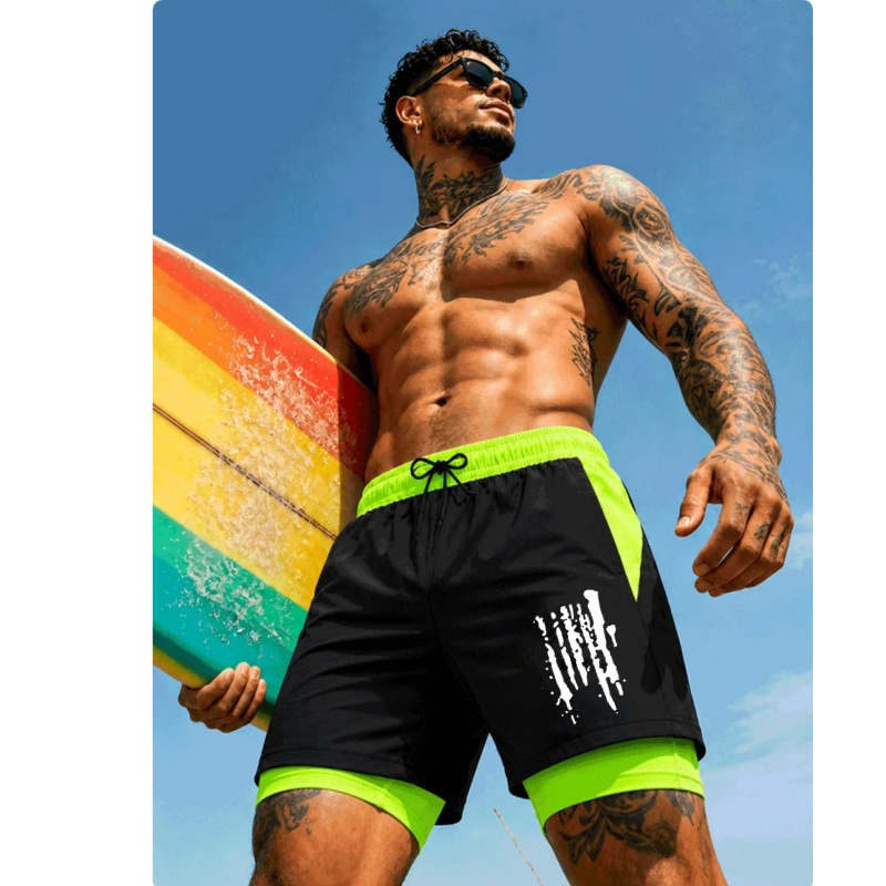 Trunks Board Surf - Erkekler İçin İki'si Bir Arada Çift