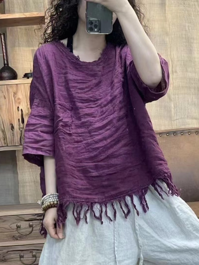 Günlük Pamuklu Keten Kadın Göm - Linen Shirt Breathable incelemesi ve fiyatı