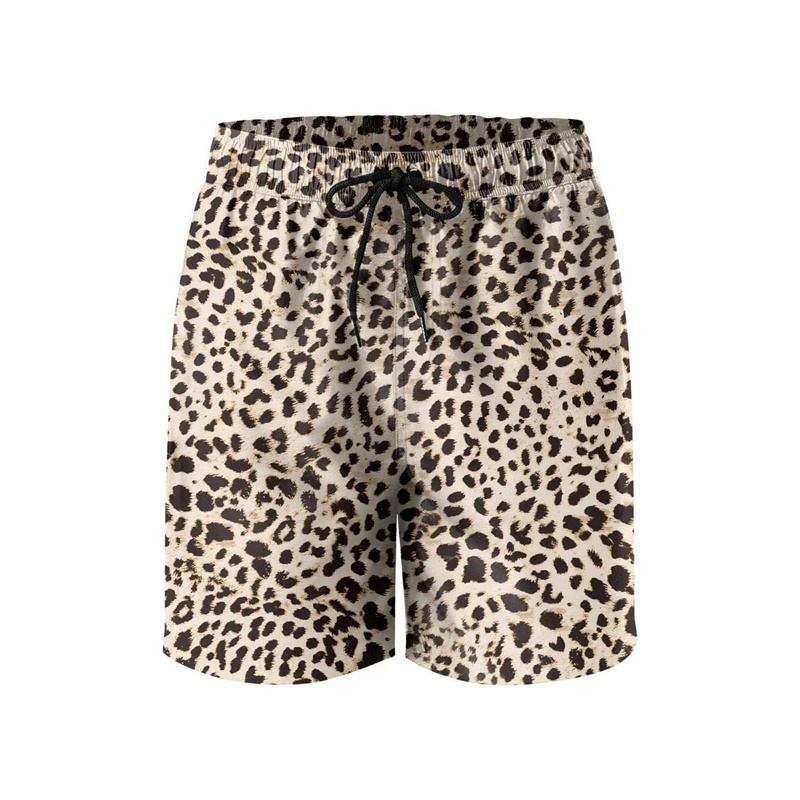 Moda leopar 3D baskı plaj şort - Trunks Board Surf incelemesi ve fiyatı