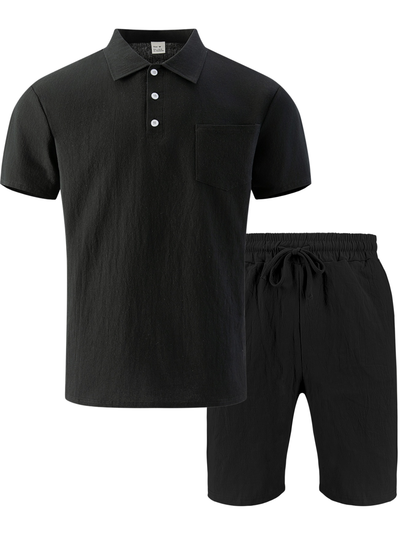 Erkek Dokulu Keten Polo Kısa K - Short Linen Drawstring incelemesi ve fiyatı