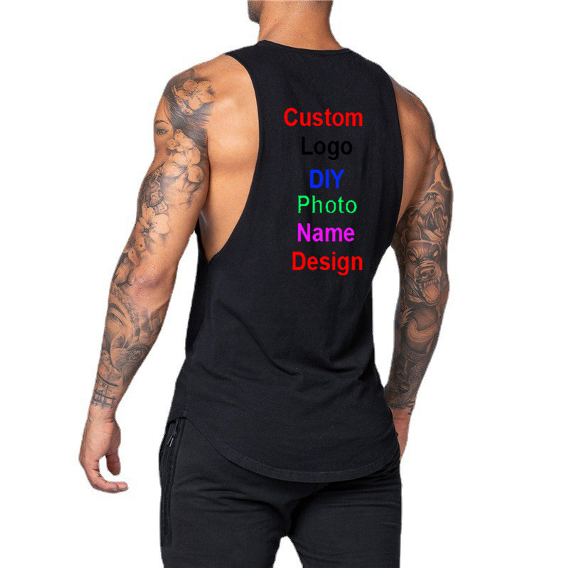 DIY özel Logo marka spor salon - Tank Top Muscle incelemesi ve fiyatı