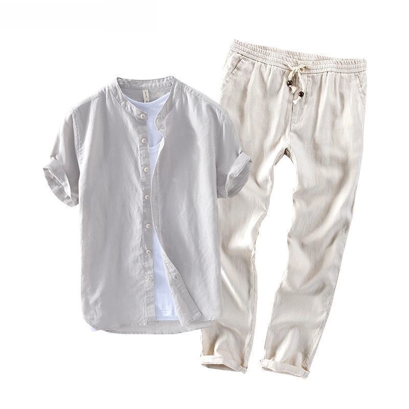 Erkek Keten Kısa Kollu Günlük  - Linen Shirt Breathable incelemesi ve fiyatı