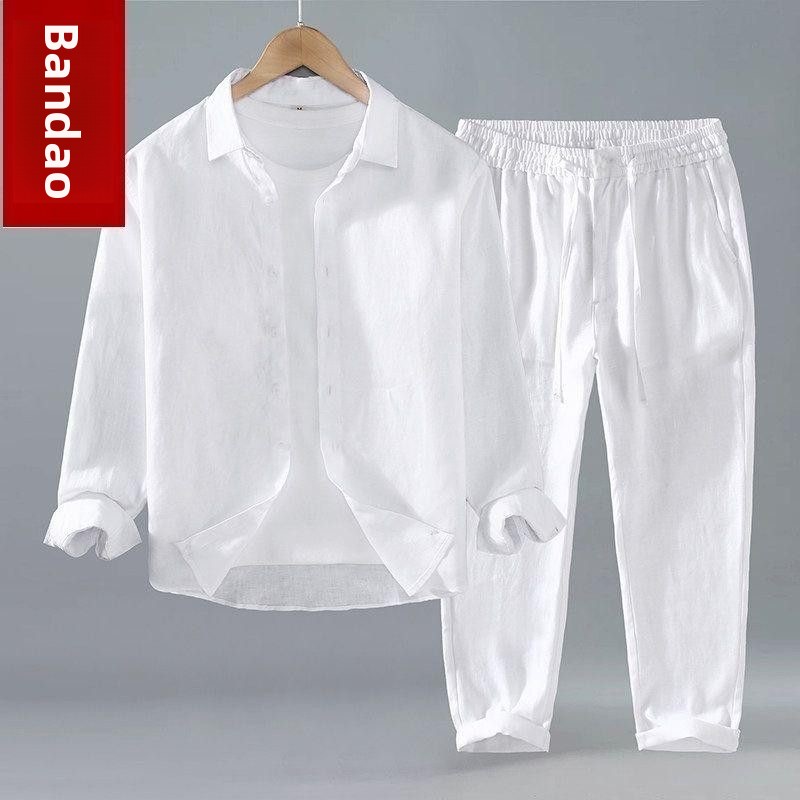 Gevşek Keten Erkek Günlük Kısa - Linen Shirt Breathable incelemesi ve fiyatı