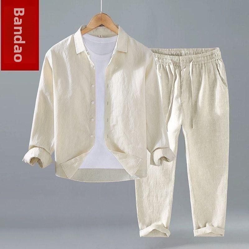 Gevşek Keten Erkek Günlük Kısa - Linen Shirt Breathable incelemesi ve fiyatı